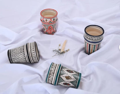 Pack of 4 traditional mug