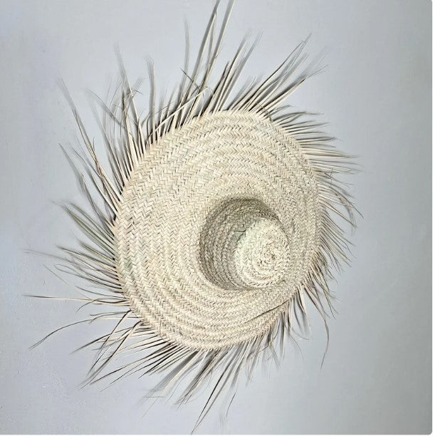 Chapeau en palmier pour decoration